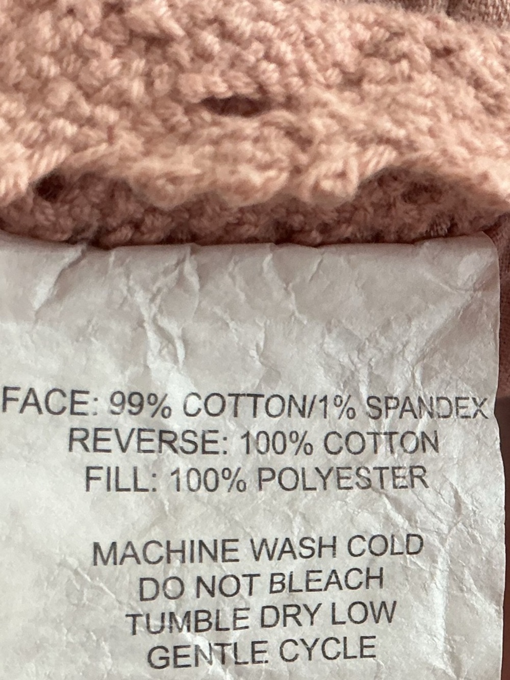 Chunky Cotton Waffle comforter w crochet trim - Picture 13 of 13